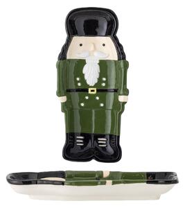 Servírovací talíř z kameniny Feast Nutcracker Green