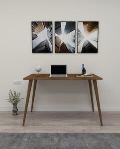 Aldo Psací stůl v minimalistickém designu z masívu Rixi walnut