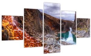 Obraz - kaňon Studlagil (125x70 cm)