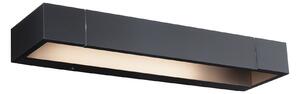 Paulmann 71204 Lucille, černé nástěnné svítidlo s nastavitelným směrem svícení, 11W LED 2700K tříkrokové stmívání, 40cm, IP44