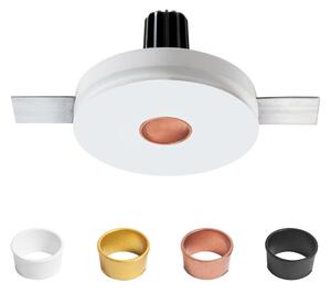 Linea Light CA030JWHWFL Gypsum_Coloring_R1 V2, sádrová bodovka s kulatým rámečkem, 6W 3000K 23.4° 24V, Ø 3cm