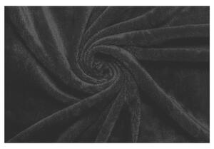 Prostěradlo PLYŠ 5 černá, 90x200 cm