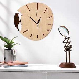 Dřevěné nástěnné hodiny - Datel