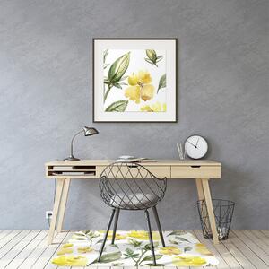Podložka pod židli žluté květy