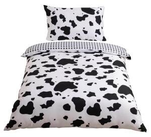 Povlečení COW černá/bílá, 70x90 a 140x200 cm