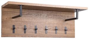 ŠATNÍ PANEL, černá, barvy dubu, 80/30/26 cm - Šatní panely, Online Only