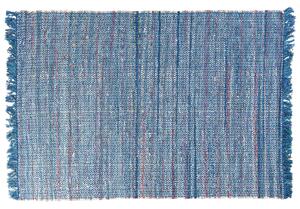 Modrý bavlněný koberec 140x200 cm BESNI