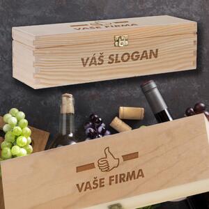 Dřevěná krabička na víno