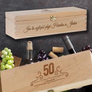 Dřevěná krabička na víno