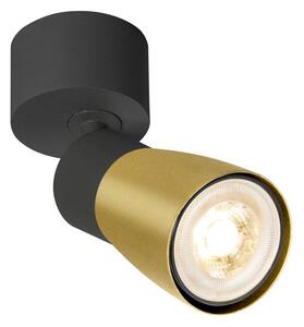 SLV 1008293 Puri 2.0 Dome, černozlaté nástěnné/stropní svítidlo 1xGU10 s kulatou základnou, výška 14,8cm