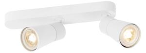 SLV 1008314 Puri 2.0 Cone, bílé nástěnné/stropní svítidlo 2xGU10 s asymetrickou základnou, délka 25,8cm