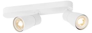 SLV 1008318 Puri 2.0 Dome, bílé nástěnné/stropní svítidlo 2xGU10 s asymetrickou základnou, délka 25,8cm