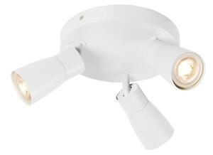 SLV 1008342 Puri 2.0 Dome, bílé stropní svítidlo 3xGU10 s kulatou základnou, průměr 18cm