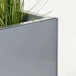 Květináč ELEMENTO, ocel, šířka 75 cm, šedý