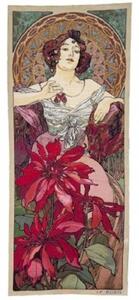 Gobelín tapiserie - Rubis by Alfons Mucha