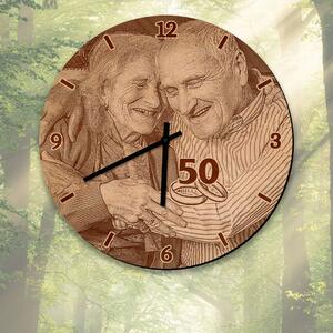 Dřevěné nástěnné hodiny - Vlastní fotografie Velikost nástěnných hodin: Čtvercové 30x30cm