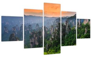 Obraz - Národní lesní park Zhangjiajie (125x70 cm)