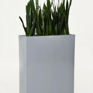 Květináč ELEMENTO, ocel, šířka 75 cm, šedý