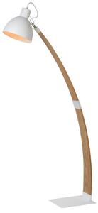 Lucide 03713/01/31 stojací lampa Curf, bílá/přírodní, E27, 143cm