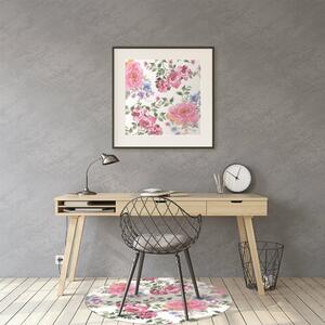 Podložka pod kancelářskou židli Růže vintage styl