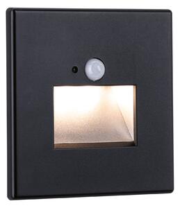 Paulmann 93135 Edge Quadro, svítidlo do stěny se senzorem, 1x1,2W LED 2700K, matná černá, 8x8cm