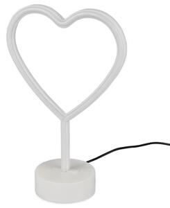 Stolní LED lampa HEART bílá