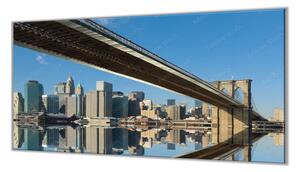 Ochranná deska Brooklyn most - 52x60cm / S lepením na zeď