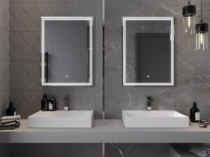 Mexen Taco, LED koupelnové zrcadlo s podsvícením 60x80 cm, 6000K, ochrana proti zamlžování, 9805-060-080-611-00