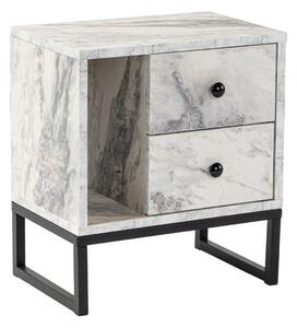 Noční stolek Glimmer Fressia Marble Black