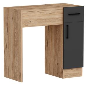 Kosmetický stůl Inci Anthracite