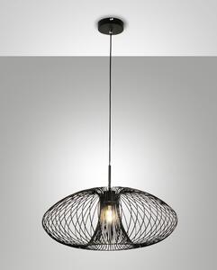 Fabas 3706-40-101 Fassa, drátěné závěsné svítidlo, 1xE27 max.40W, černá, prům. 60cm