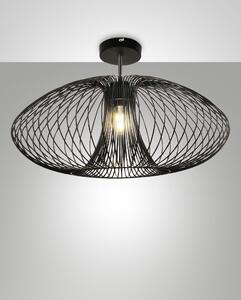 Fabas 3706-65-101 Fassa, drátěné stropní svítidlo, 1xE27 max.40W, černá, prům. 60cm
