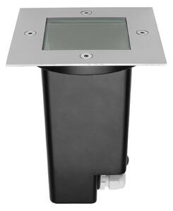 Linea Light 52951 Texo_QJ, zápustné svítidlo do podlahy s nastavitelným směrem svícení, 1x35W GU10, nerez, 13x13cm, IP67