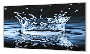Ochranná deska voda z hladiny tmavý podklad - 40x60cm / S lepením na zeď