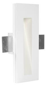 Linea Light 60930W70 Gypsum_WF2, obdélníkové zapuštěné svítidlo do stěny ze sádry, 2W LED 3000K, 19x7cm