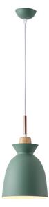 Lustr na lanku SIMPLO 1xE27/15W/230V zelená pr. 19,5 cm