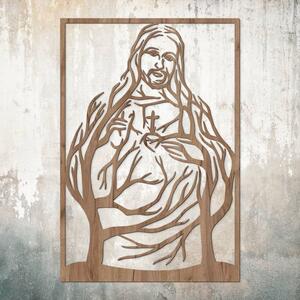 DUBLEZ | Dřevěný obraz - Srdce Ježíšovo