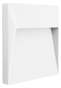 Linea Light 81343W07 Envelope_W Wall-Recessed, bílé nástěnné svítidlo, 7W LED 3000K, 17x16,8cm, IP65
