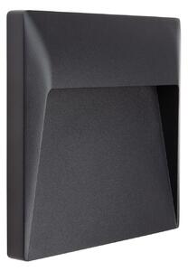 Linea Light 81290W07 Envelope_W Wall-Recessed, antracitové nástěnné svítidlo, 7W LED 3000K, 17x16,8cm, IP65