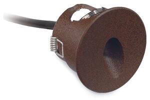 Linea Light 87988W70 Quara_R, cortenové zápustné LED svítidlo do stěny, 1x2W 3000K, průměr 6,2cm, IP65