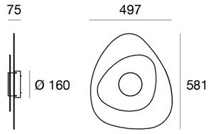 Linea Light CA096DWHMDI Joint_W, bílé nástěnné svítidlo, 17W LED 2700K, délka 49,7cm