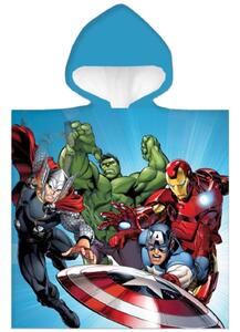 Dětské / chlapecké pončo - plážová osuška s kapucí Avengers - MARVEL - 100% bavlna - 50 x 110 cm