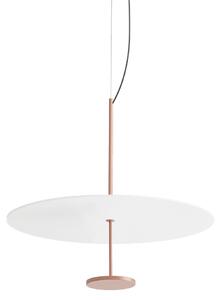 Linea Light CA087DBEWDI Stilo_P, závěsné svítidlo pro nepřímé osvětlení, 21W LED 3000K, bílá/béžovo-červená, prům. 54,5cm