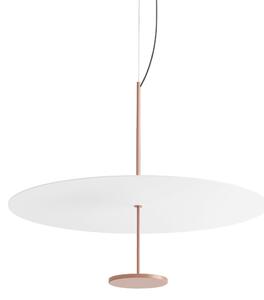 Linea Light CA088DBEMDI Stilo_P, závěsné svítidlo pro nepřímé osvětlení, 32W LED 2700K, bílá/béžovo-červená, prům. 74,5cm