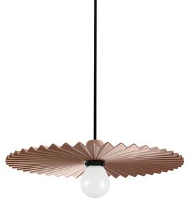 Linea Light CA022ABEEZZ Doge_P, moderní béžovo-červené závěsné svítidlo, 1x22W E27, průměr 40cm