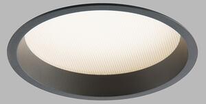 LED2 2550373 Zeta 2 M, černé svítidlo pro zapuštění, 11/23W LED 2700K/3000K/4000K, ⌀17,6cm, IP44