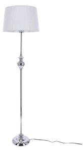 Stojací moderní lampa GILLENIA - 1xE27, 60W, stříbrná