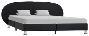 Rám postele černý umělá kůže 120 x 200 cm