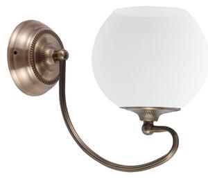Rustikální nástěnná lampa ORBIT - 1xE27, 60W, měděná / patina