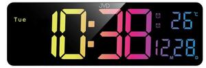 JVD Digitální nástěnné hodiny s LED podsvícením JVD DH324 (RGB efekty barevné)